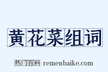 黄花菜组词是什么意思的图片